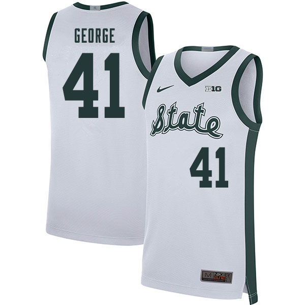 2020 Men #41 Conner George Michigan State Spartans College Basketball Jerseys Sale-Retro